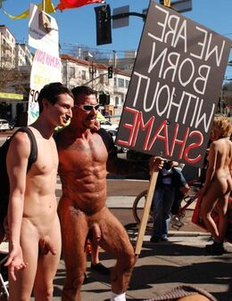 Men undressed naked